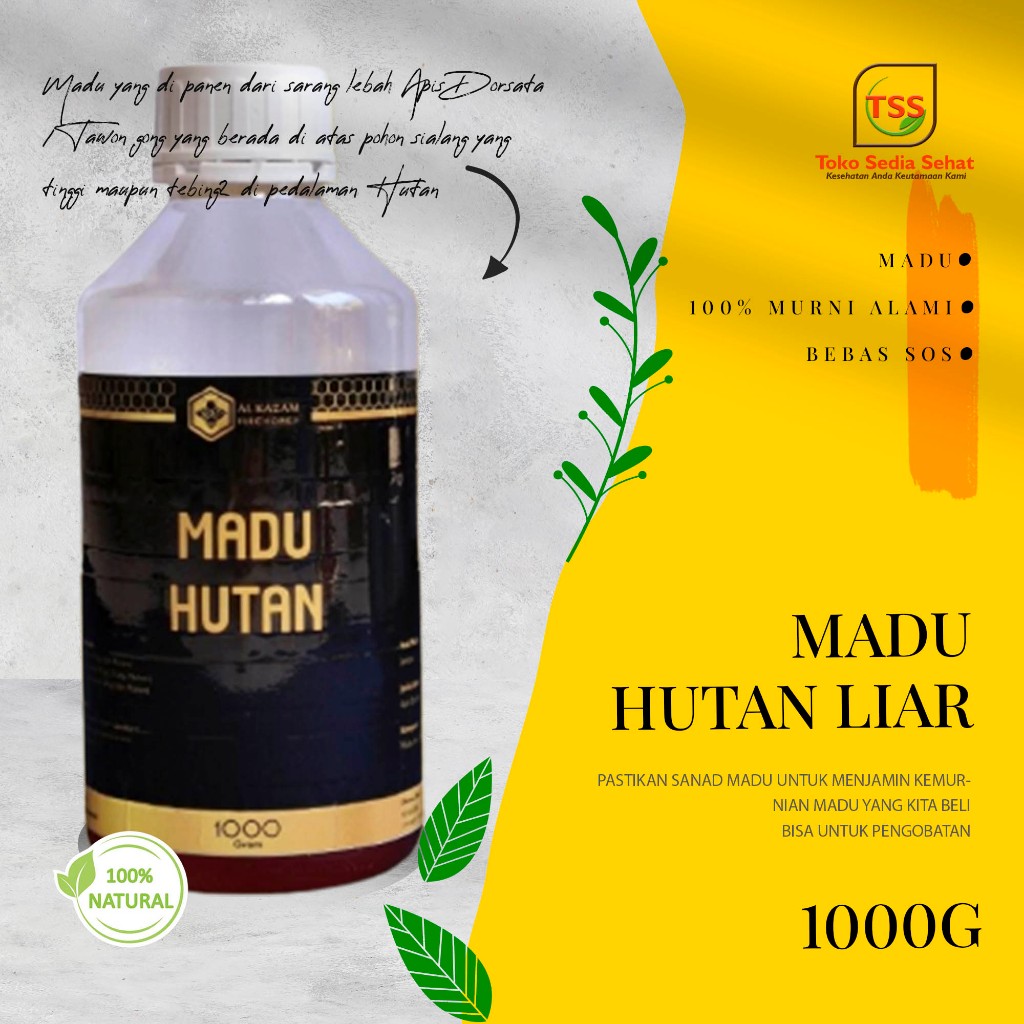 

Al Kazam Madu Hutan Liar Obat Herbal Untuk Mengobati Berbagai Macam Penyakit 100% Murni Alami 1000g