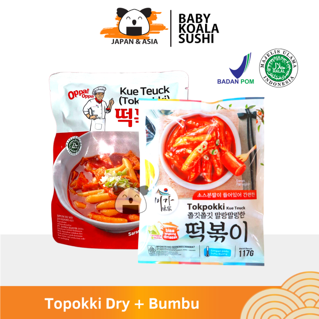 

OPPA TOPOKKI 100g + Sauce 40g Halal | Tokpokki / Tteokbokki Kue Teuck