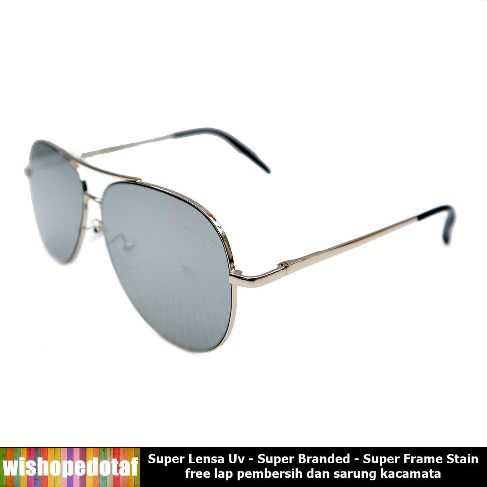 Sunglass Kacamata Flat Super RB Aviator