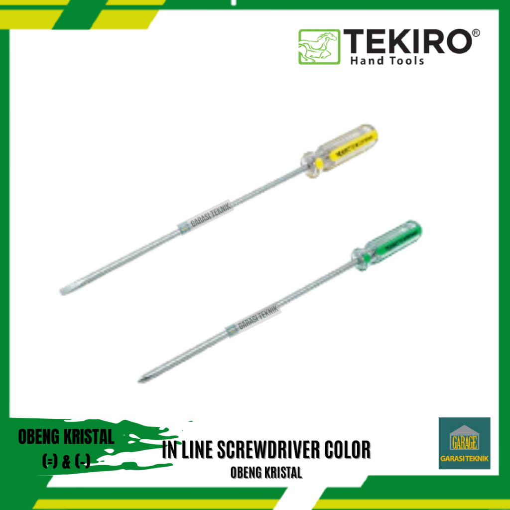 Tekiro Obeng Kristal plus & minus