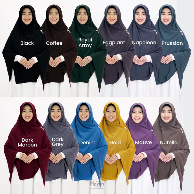 Khimar Segi Empat Jilbab Segi Empat Hijab Syar’i Hijab Square Syari Khimar Jumbo Wolfis Adem Jatuh T
