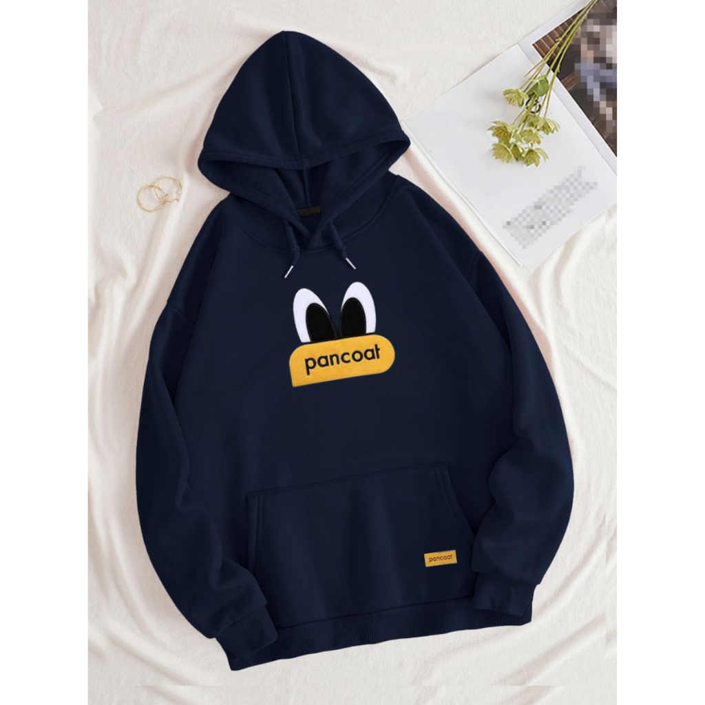 Jaket Hoodie Duck Pancoat Logo Bordir Unisex Pria Wanita / Sweater Hoodie