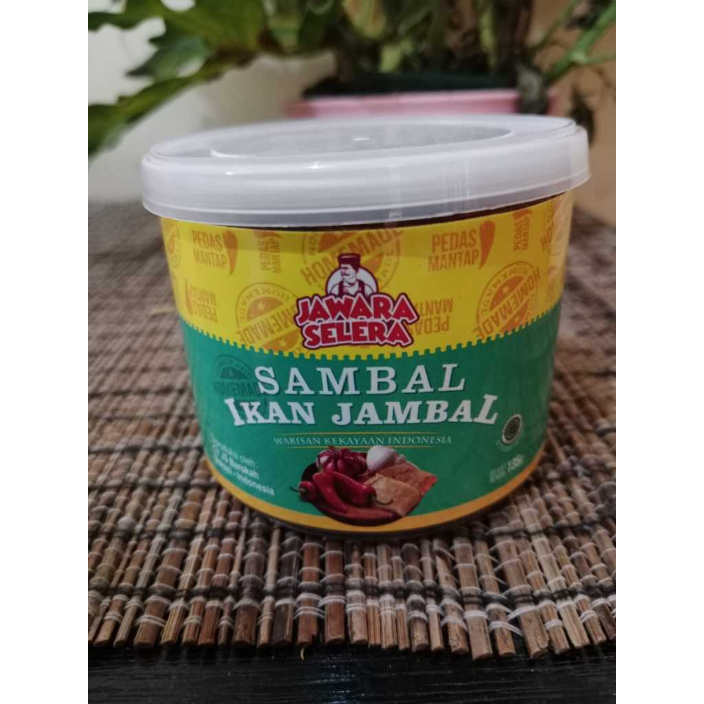 

Sambal Jambal Jawara Selera 135 gram / Sambel Ikan Asin Jambal