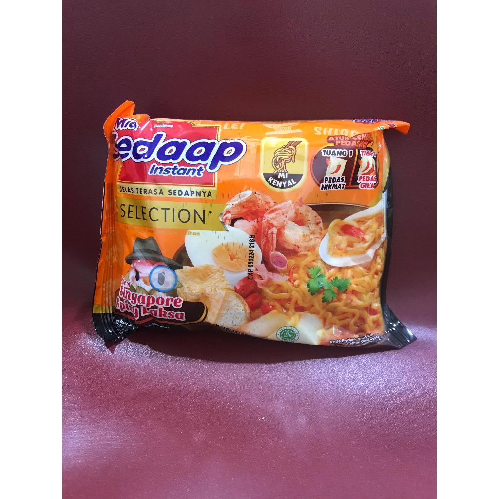 

Sedaap Mie Instant Selection Singapore Spicy Laksa 83g - Mie Kenyal Laksa Singapore Pedas