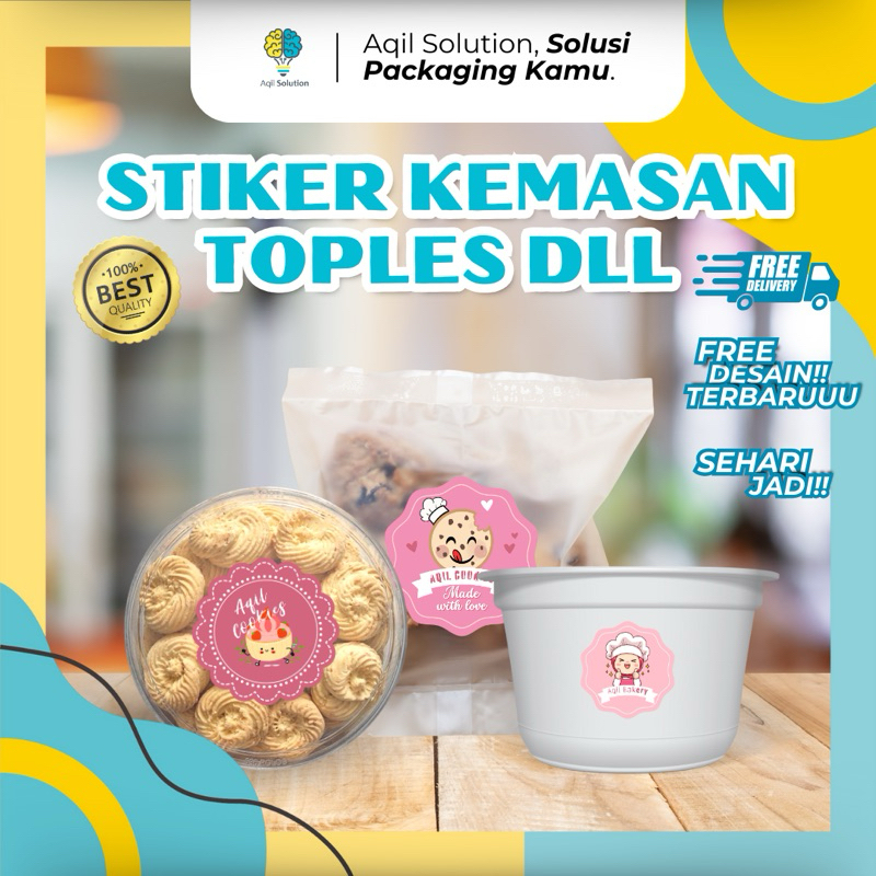 

[Free Desaign Kece] Stiker Custom Logo Toples, Stiker Segel, Stiker Chrimo, Stiker Kemasan, Custom Stiker Cutting, Free Cutting Logo Label Kemasan Segel Perlengkapan Packing Gift By Aqilsolution