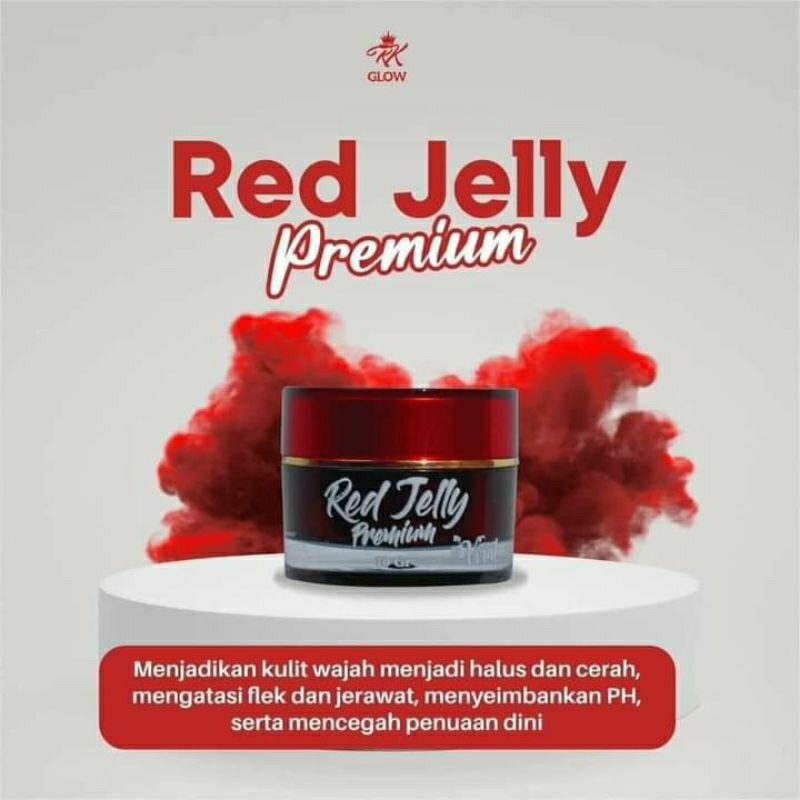 RED JELLY RK GLOW ORIGINAL/RED JELLY RK GLOW/RK GLOW/FREE FACIAL TISSU