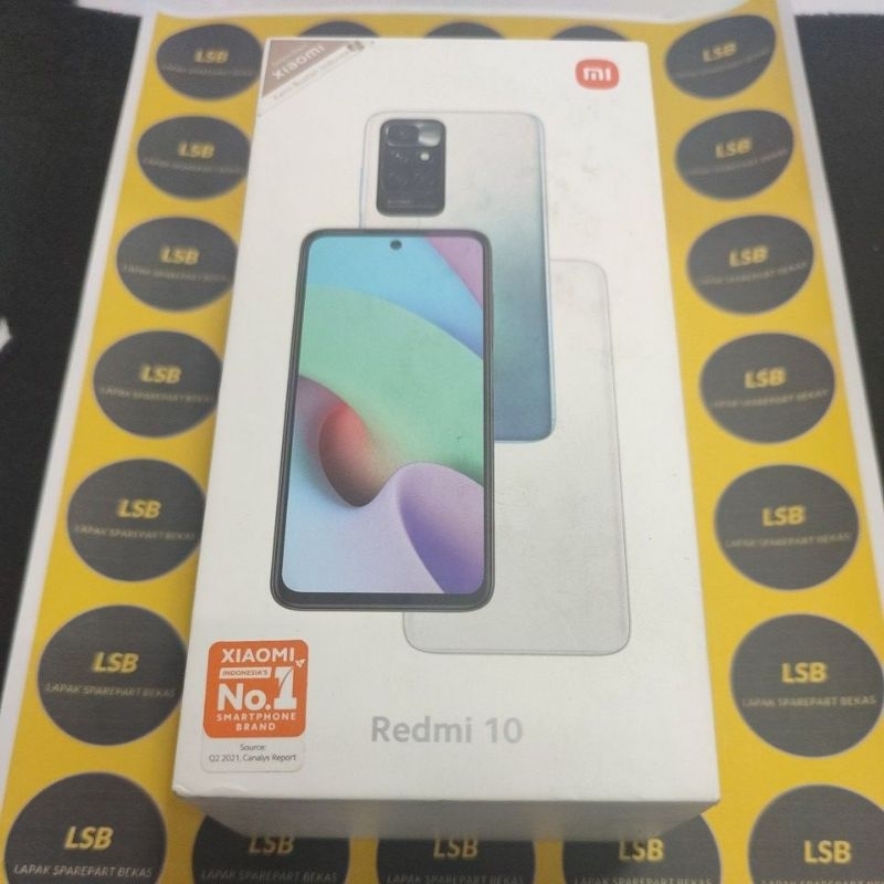 DUS BOX HANDPHONE XIAOMI REDMI 10 ORIGINAL BEKAS