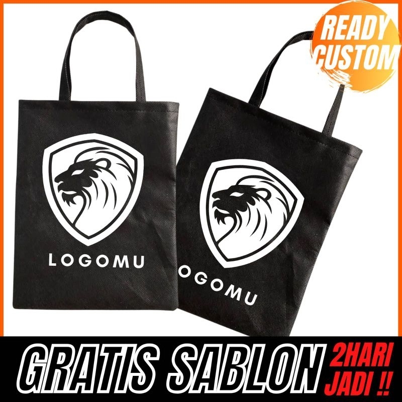 

FREE SABLON TAS SPUNBOUND PROMOSI TOKO OLSHOP LOGO PERUSAHAAN TERMURAH TERLARIS F20X25 50gsm
