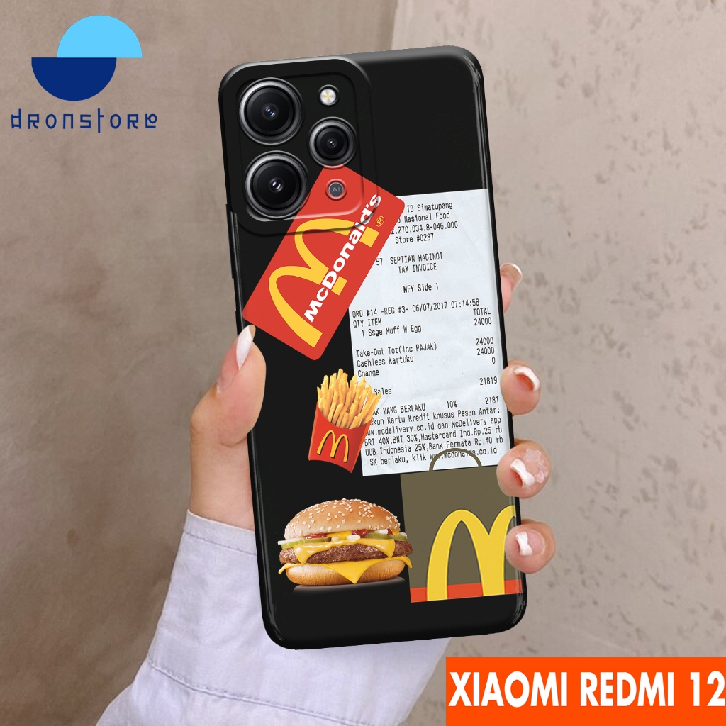 CASE XIAOMI REDMI 12 MOTIF MCD - 5 - SOFTCASE HARDCASE PROTECT CAMERA PELINDUNG BELAKANG HANDPHONE-S