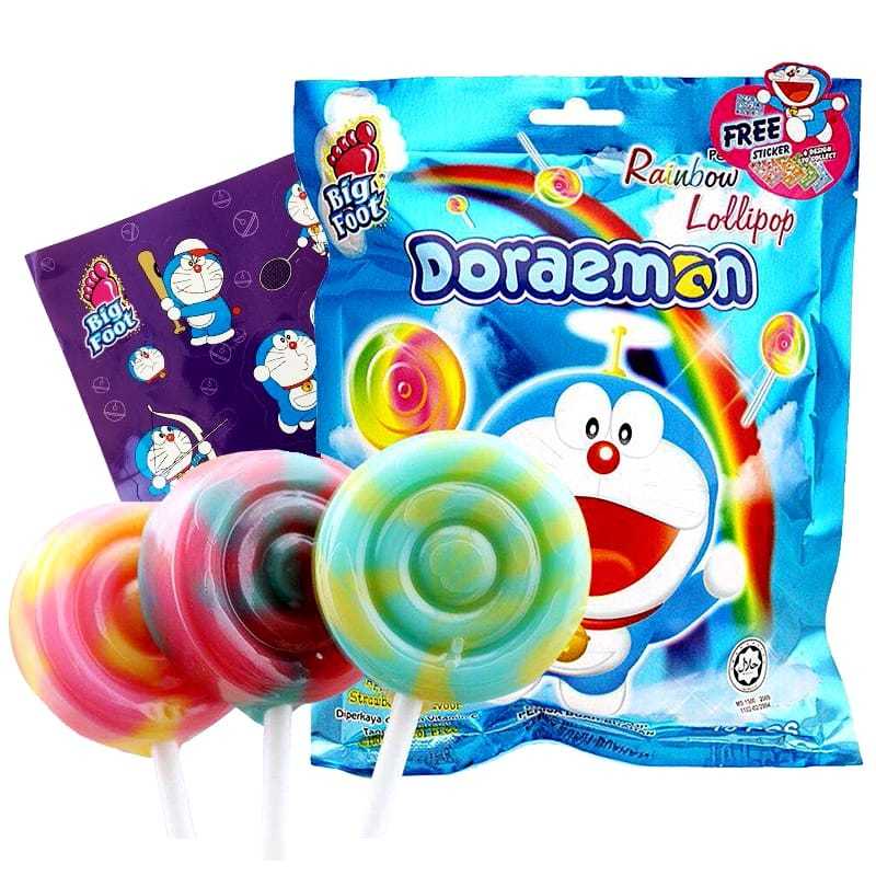 Bigfoot permen lollipop lolipop powder big hand doraemon permen candy