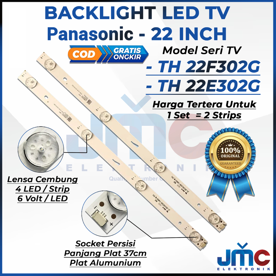 BACKLIGHT LED TV PANASONIC 22 INCH 22F302G 22E302G TH-22F302G TH-22E302G TH22E302G TH22F302G 22F302 