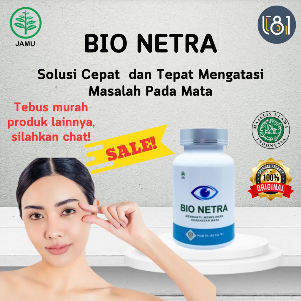 Bio Netra 100% Original Bio Netra Asli Obat Mata Katarak Rabun Minus Plus