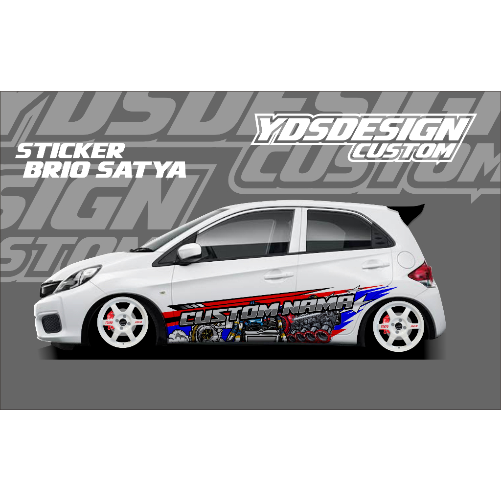 STICKER BRIO OLD NEW LIVERY THAILOK / STIKER MOBIL BRIO SATYA / BRIO OLD