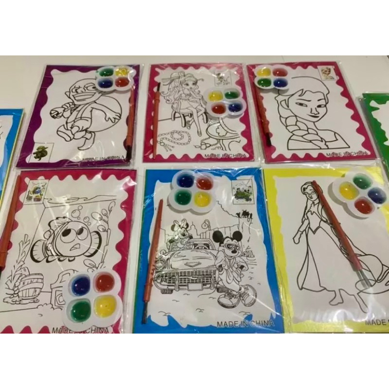 

Mainan Edukasi Anak Mewarnai Cat Air Kecil Menggambar Lukis Painting Coloring PGM
