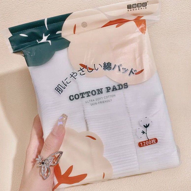 [ART.  X65U] Facial Cotton Pads 1200pcs Kapas Tipis Pembersih Make Up Kapas Pembersih Wajah Make Up 