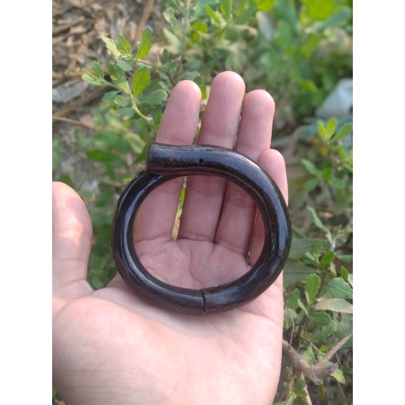 gelang akar bahar tali arus hitam telunjuk super