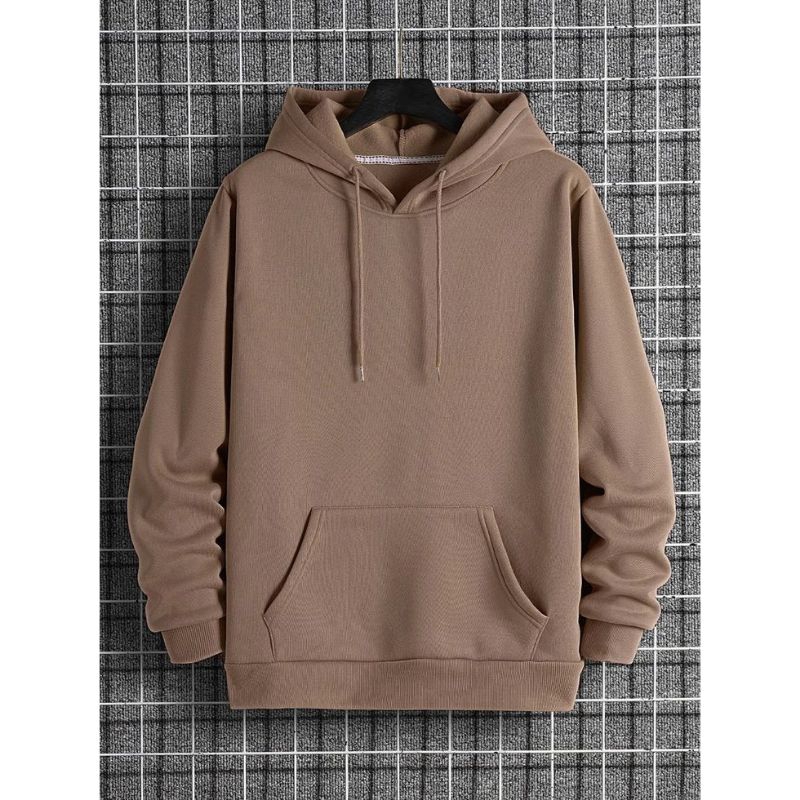 Sweater Hoodie Polos Bahan Fleece Tebal