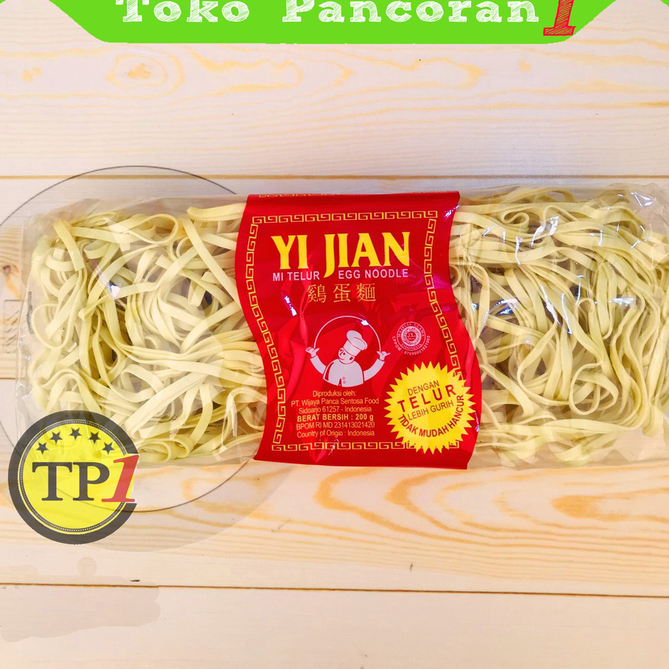 

Ready Mie Telur Yi Jian egg Noodle 200 Gram / Mie instan Kecil Lebar Harga Promo