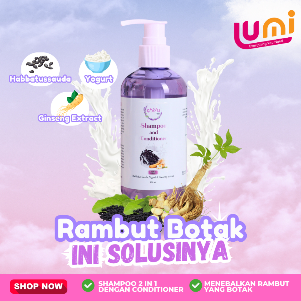 Chiyu Shampoo & Conditioner shampo penumbuh rambut cepat shampoo pelurus rambut dan anti rontok terb