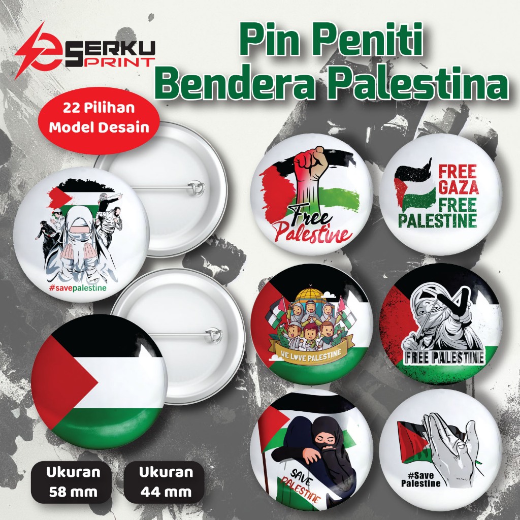 Pin Bendera Palestina Pin Tema Palestina