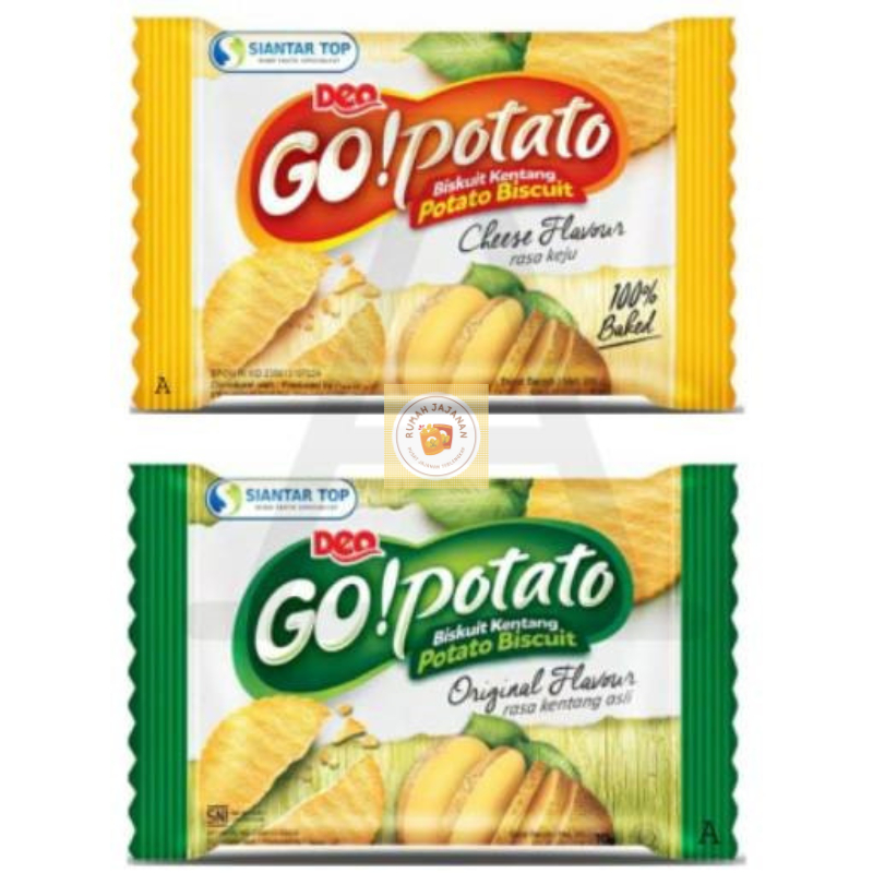 

Gopotato Biskuit Kentang Pack Original / Keju Go Potato Kentang Crackers