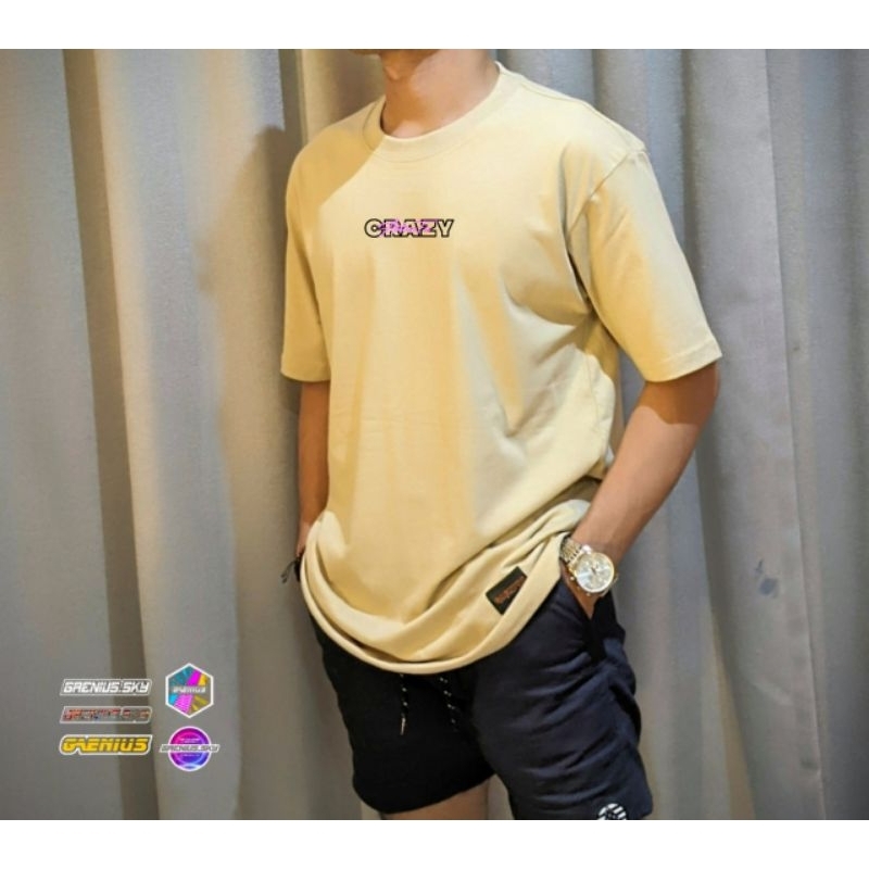 Gaenius combat 24s Crazy matic original t-shirt lokal GAENIUS kaos distro kaos pria