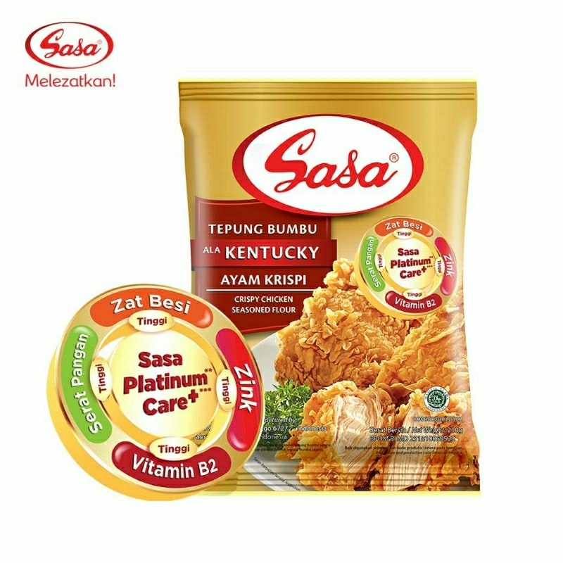 

Sasa Tepung Ayam Kentucky Bervitamin & Bermineral 75gr