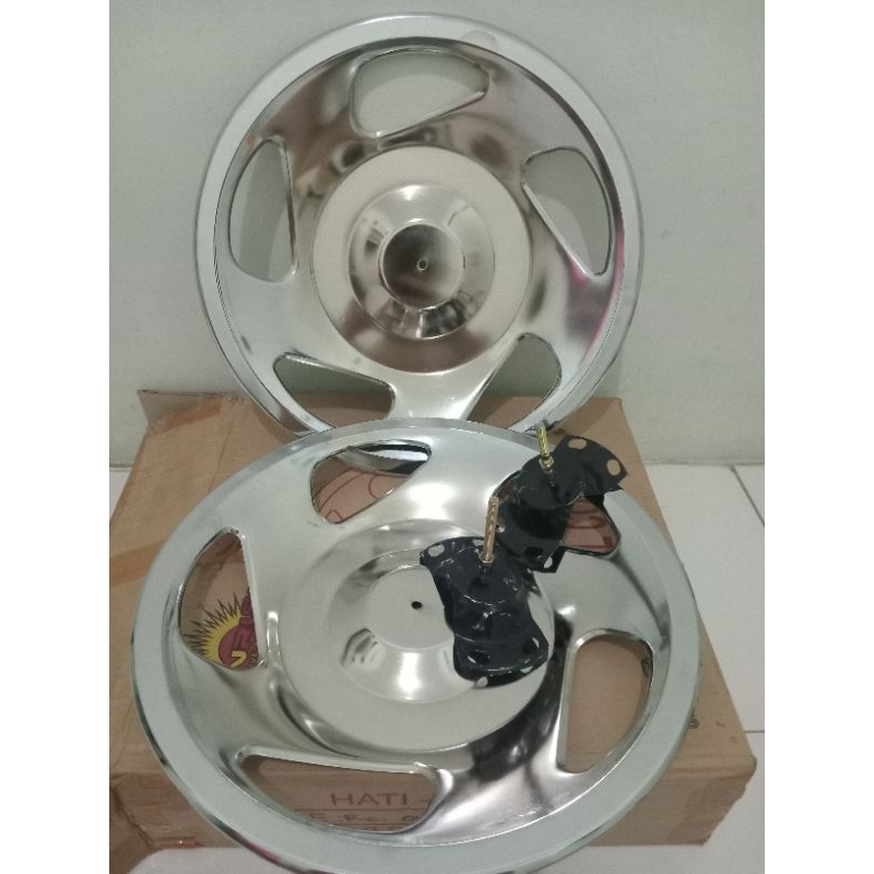 Weldop/Dop Roda Truk/Bus Medium Ring 16 OVAL/KIPAS Belakang Saja (2pcs)