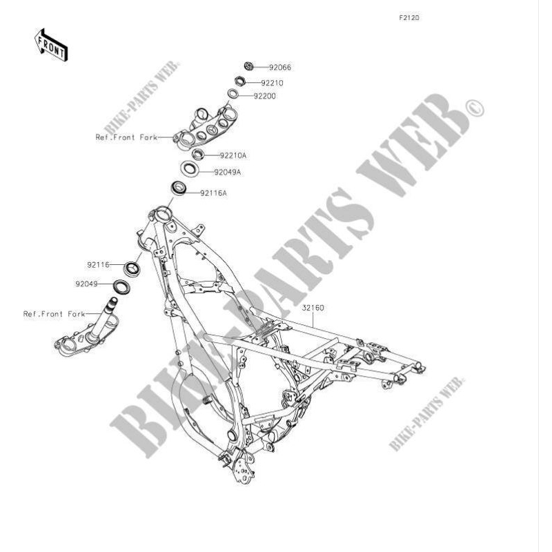 Bearing Komstir Set KLX 230 KLX 230 R Original Kawasaki