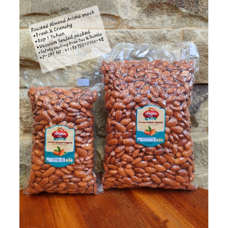 

➻➶✱✼ Kacang Almond Panggang Premium 1KG Roasted Almond Whole