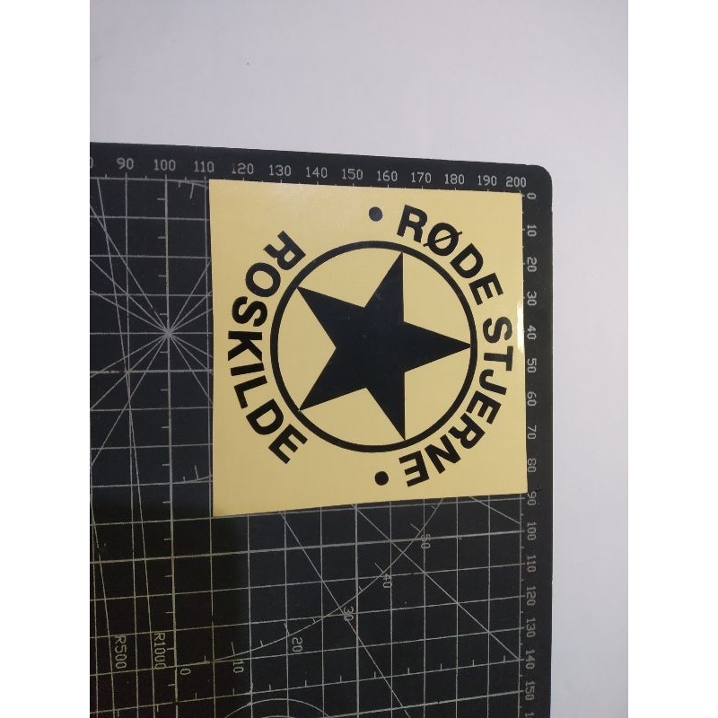 

cutting stiker rode stjerne