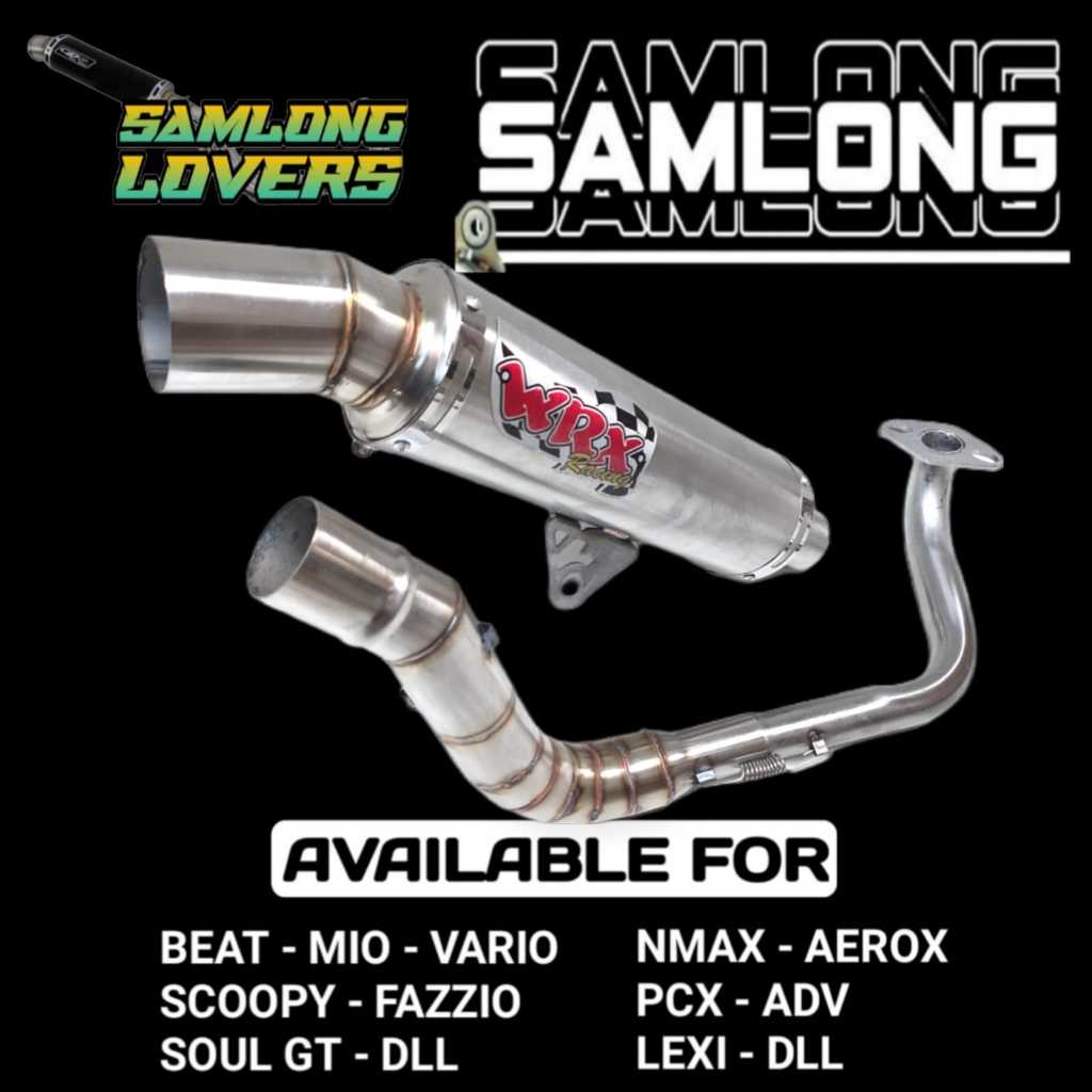 knalpot wrx samlong stainless/knalpot wrx/knalpot samlong/knalpot wrx nmax old/knalpot wrx aerox new