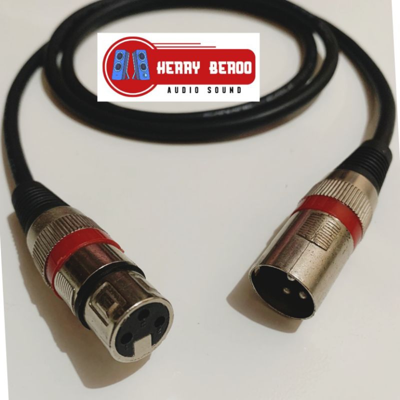 kabel jack xlr male to xlr female