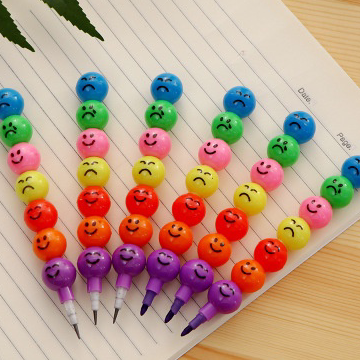 

Terbaru SS Pensil Mewarnai 7 Warna Isi 5pcs Pensil Warna Warni Susun Bulat Karakter Smiley Alat Melukis Tujuh Susun Emoji Rainbow