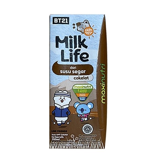 

Milk life susu UHT cokelat 3x200 ml