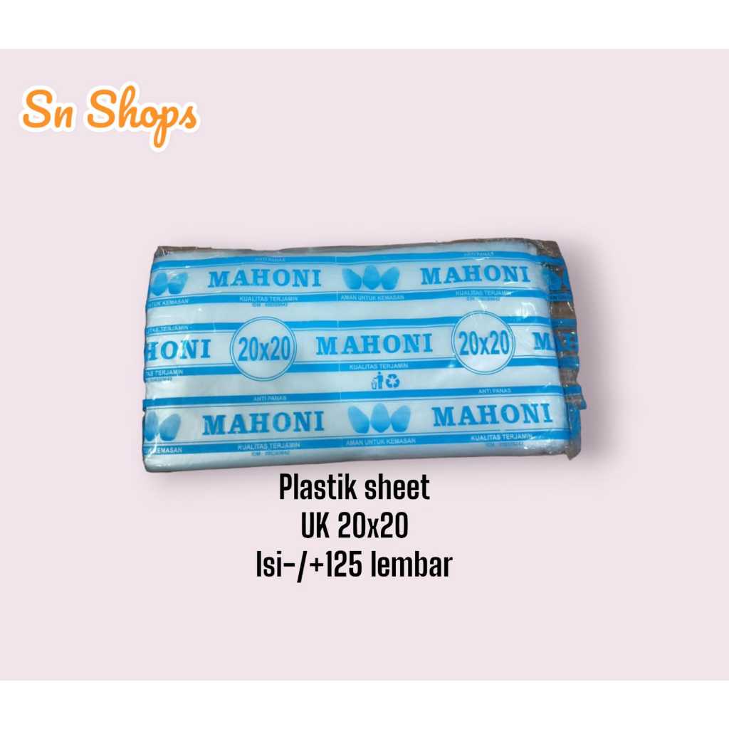 Plastik sheet / alas makanan merk MAHONI