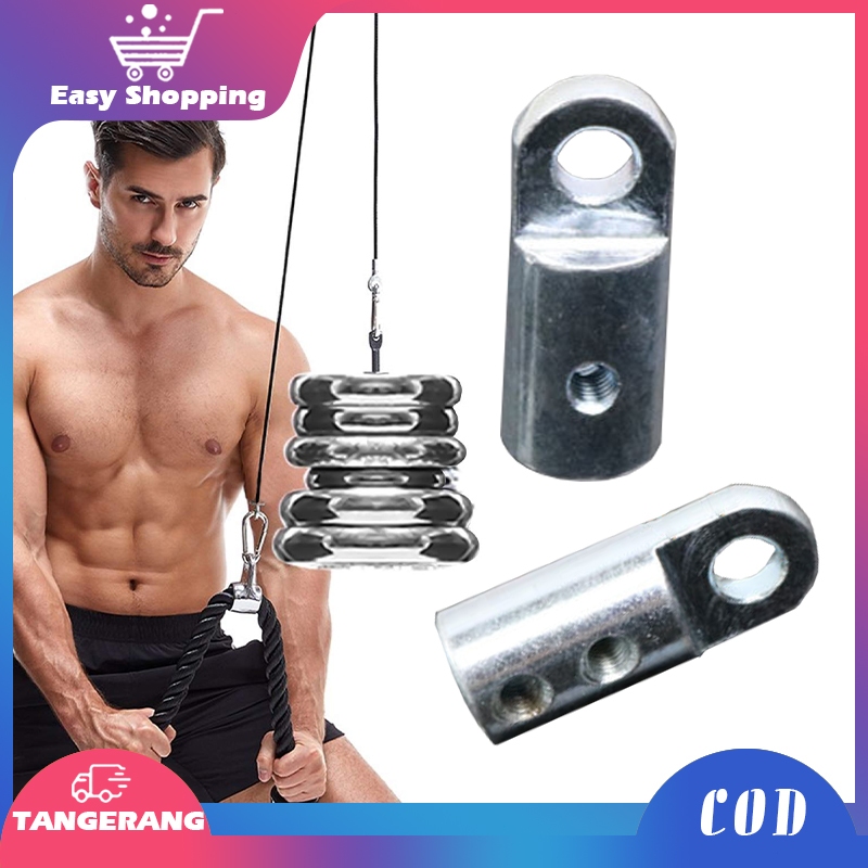 1pcs Klem Tali Sling Gym Klem Kabel Sling Alat Fitness Sparepart Alat Fitness Konektor Tali Sling