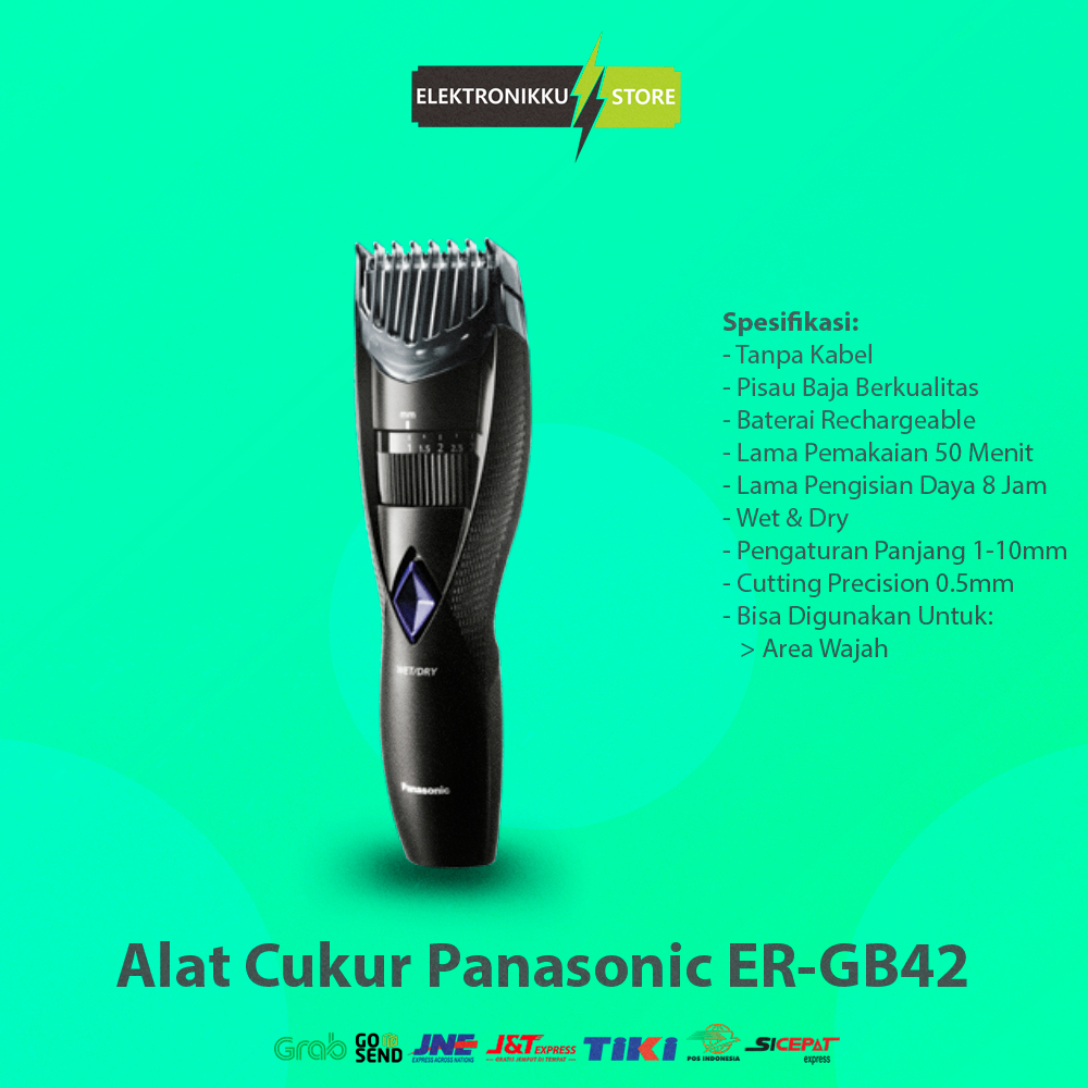 Alat Cukur Elektrik Panasonic ER-GB37 Mesin Pencukur Jenggot Kumis Jambang