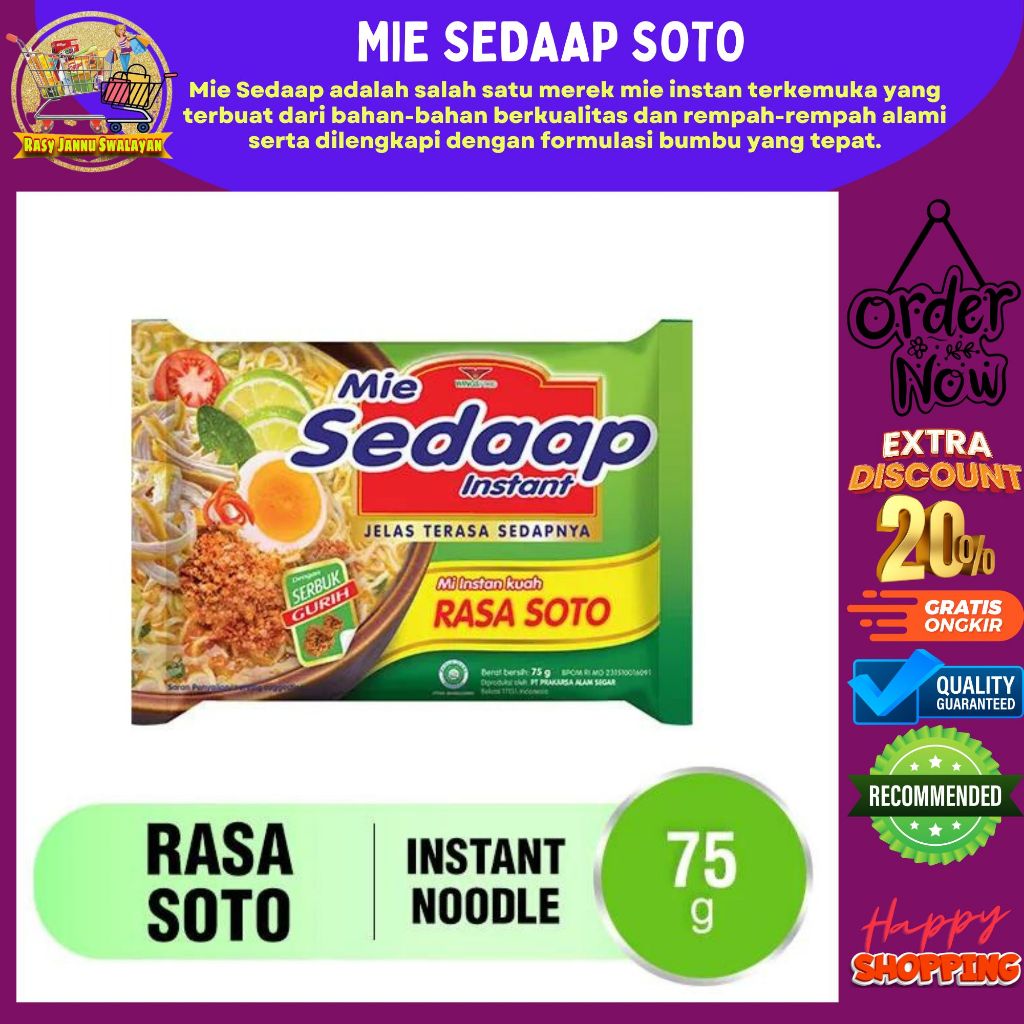 

SEDAAP Mie Instan Soto 75GR