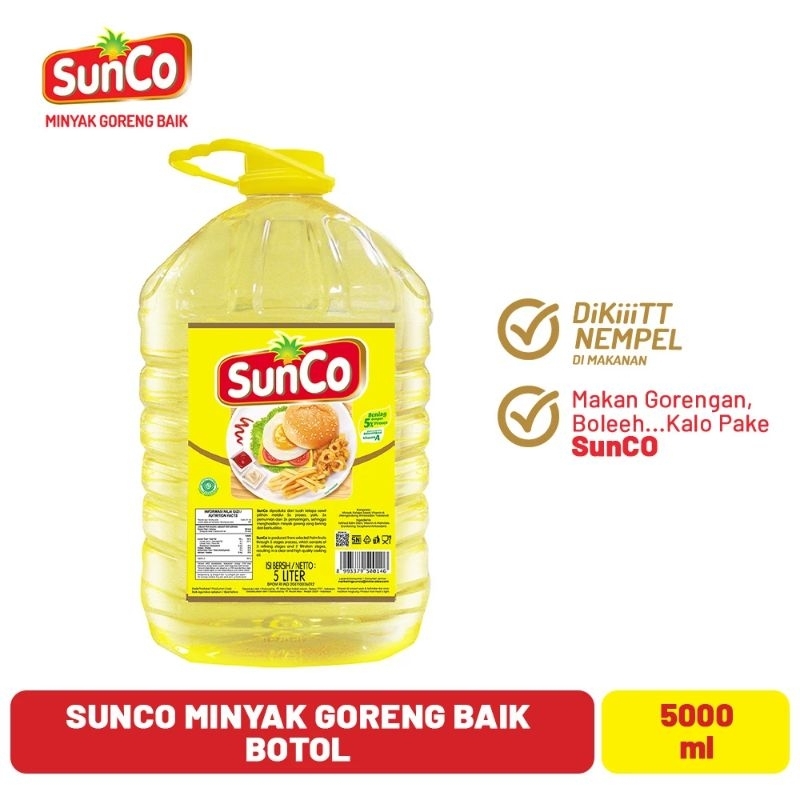 

SUNCO MINYAK GORENG BOTOL 5 LITER JIRIGEN 5L JURIGEN