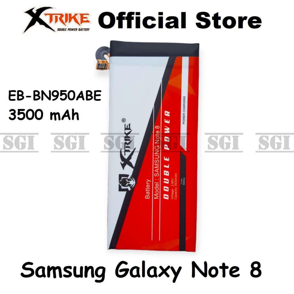 XTRIKE Baterai Double Power Samsung Galaxy Note 8 N950 EB-BN950ABE N950F N9500 Ori Batre Batrai Batt