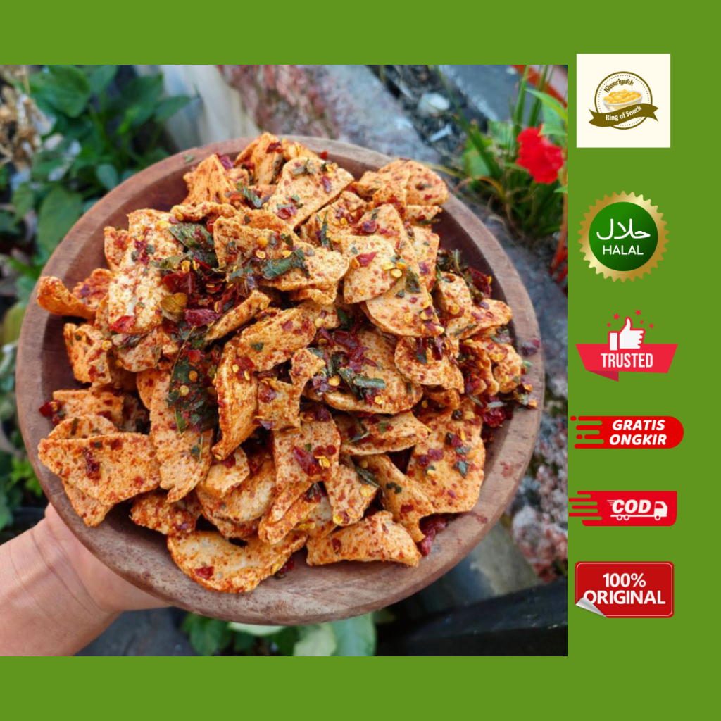 

Kiweriyukk - Basreng Daun Jeruk 500 gram Cemilan Pedas