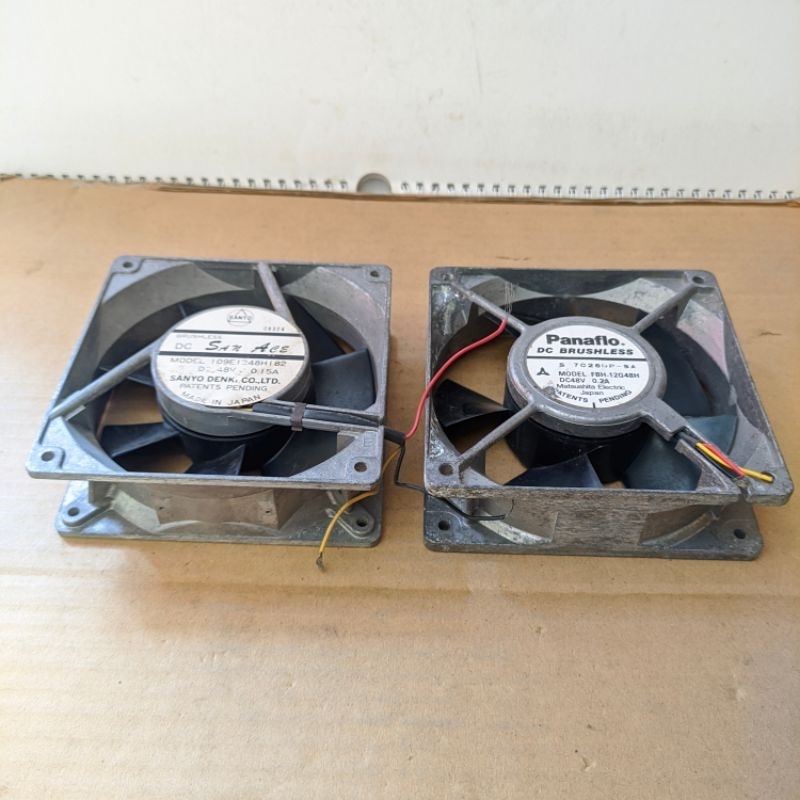 BRUSHLESS FAN DC 48V HIGH SPEED BALL BEARING BODY METAL ALUMINIUM