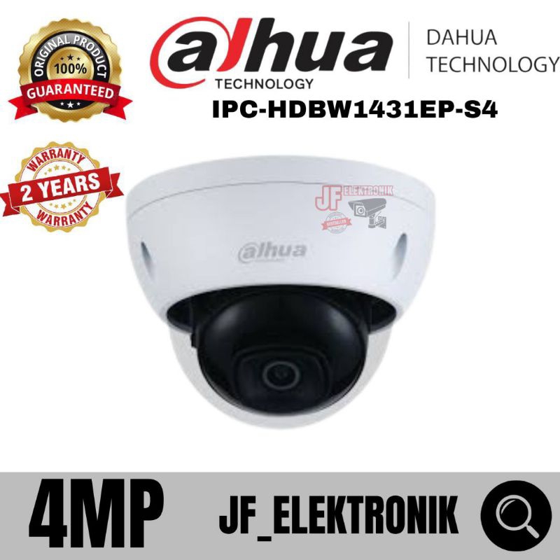 IP CAMERA DAHUA INDOOR 4MP DOME PoE HDBW1431EP-S4 ONVIF ORIGINAL DAHUA