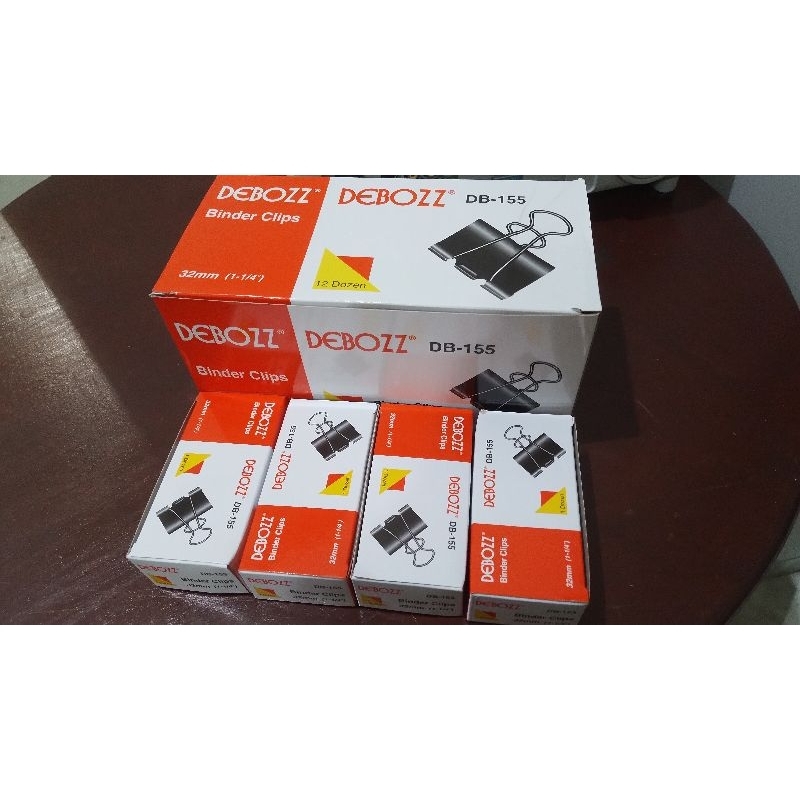 

BINDER CLIP NO 155 DEBOZZ ukuran 32 mm Isi 12 pcs