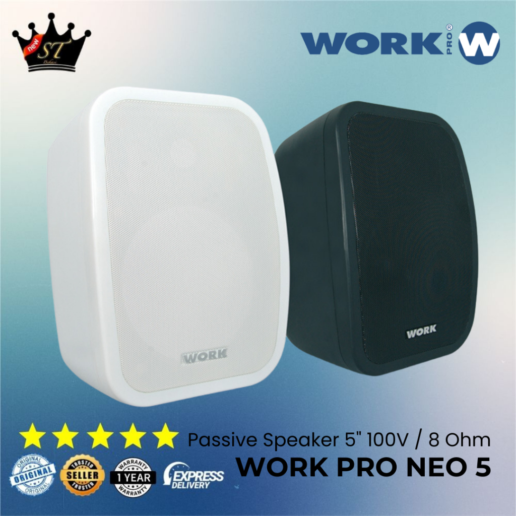 Work Pro Neo 5 Passive Speaker Pasif 5" Neo-5 Neo5 5 Inch Wall Mount Tembok Dinding