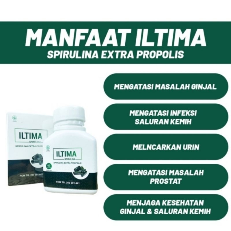 ILTIMA/ spirulina herbal Obat ginjal Tanpa Operasi aman herbal bpom