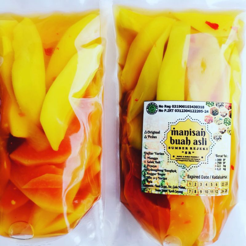

Manisan Buah Mix Mangga Pepaya Madu 350 gram