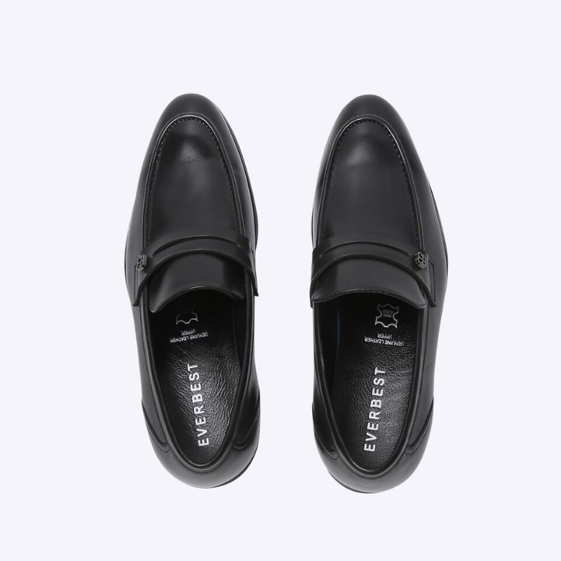 EM08 SEPATU KULIT EVERBEST PRIA ORIGINAL KERJA KANTOR BRANDED HITAM