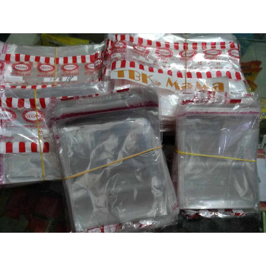 Plastik Ekonomis OPP ada Lem Perekatnya untuk Roti, Kue Basah, Mochi, Mini PIzza dll